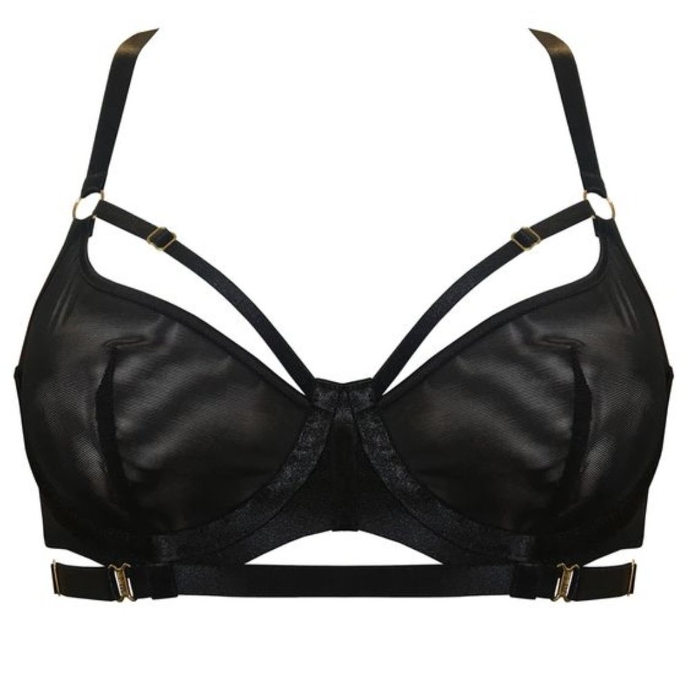 Bordelle 10 Year Balconette Wire Bra in Black (SS)